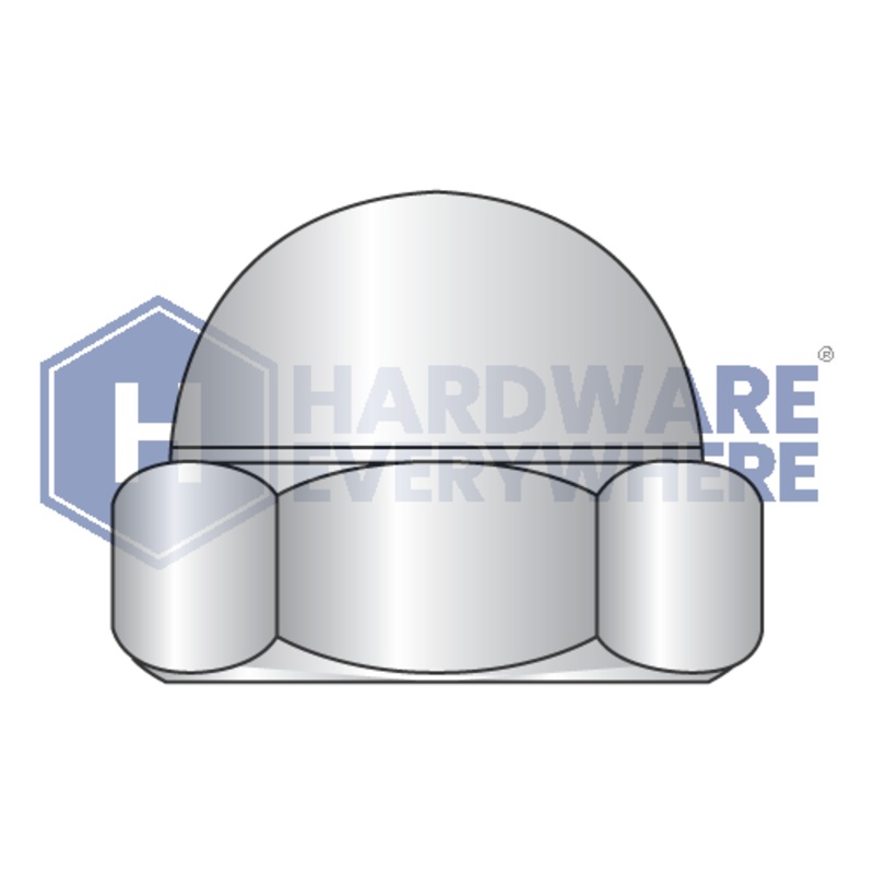 1/2-13 CAP NUTS / 18-8 Stainless / Plain