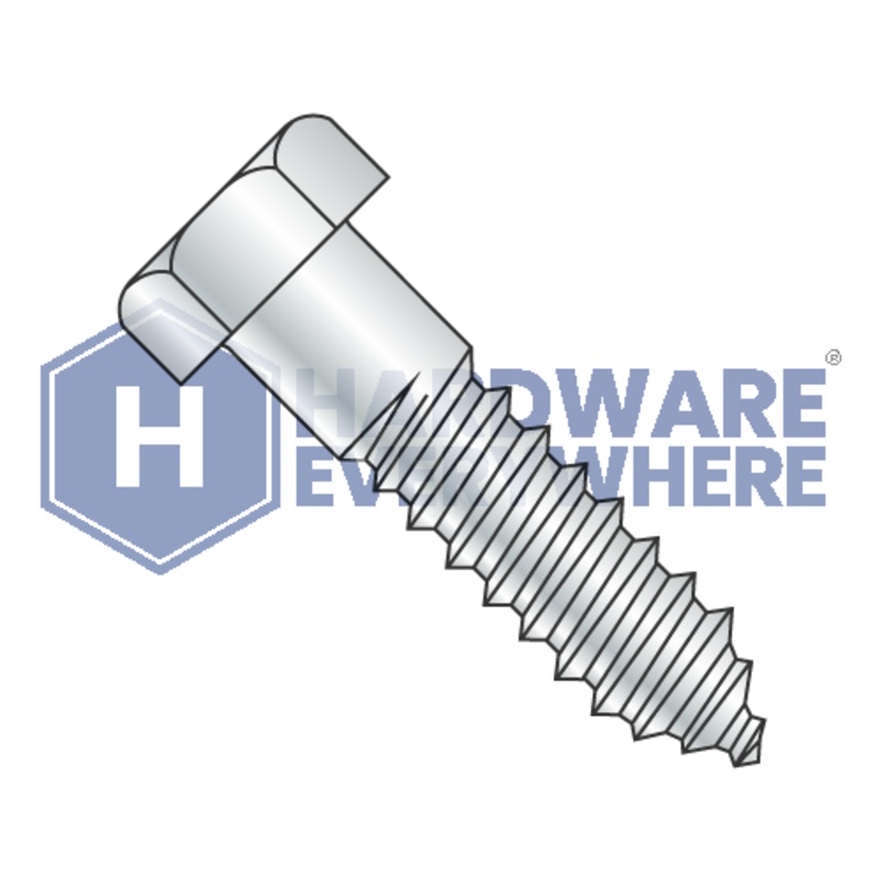 1/2 x 8 LAG SCREWS / Hex Head / Steel / Zinc