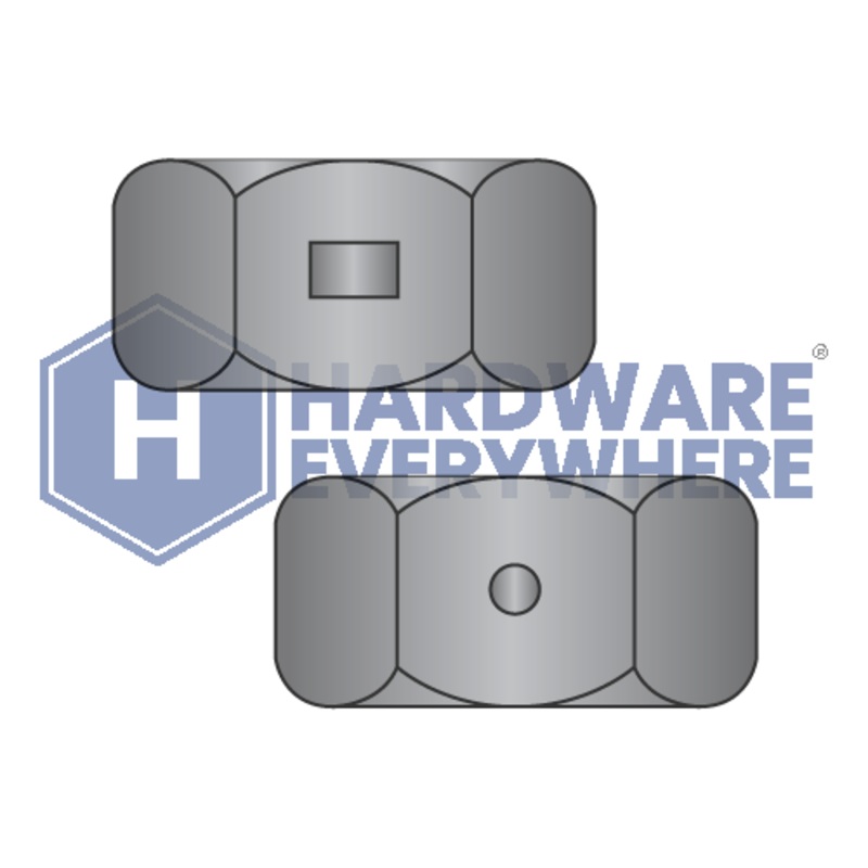 5/16-18 TWO WAY REVERSIBLE LOCKNUTS / Steel / Black Zinc