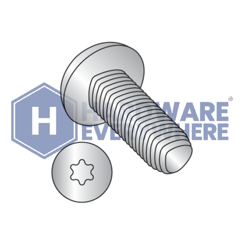 6-32 X 1/4 Thread Forming Screws / Torx / Pan Head / 18-8 Stainless / Plain / Taptite Alternate