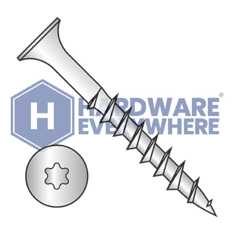 8 x 1 1/4 DECK SCREWS / Torx / Bugle Head / Steel / Dacrotized