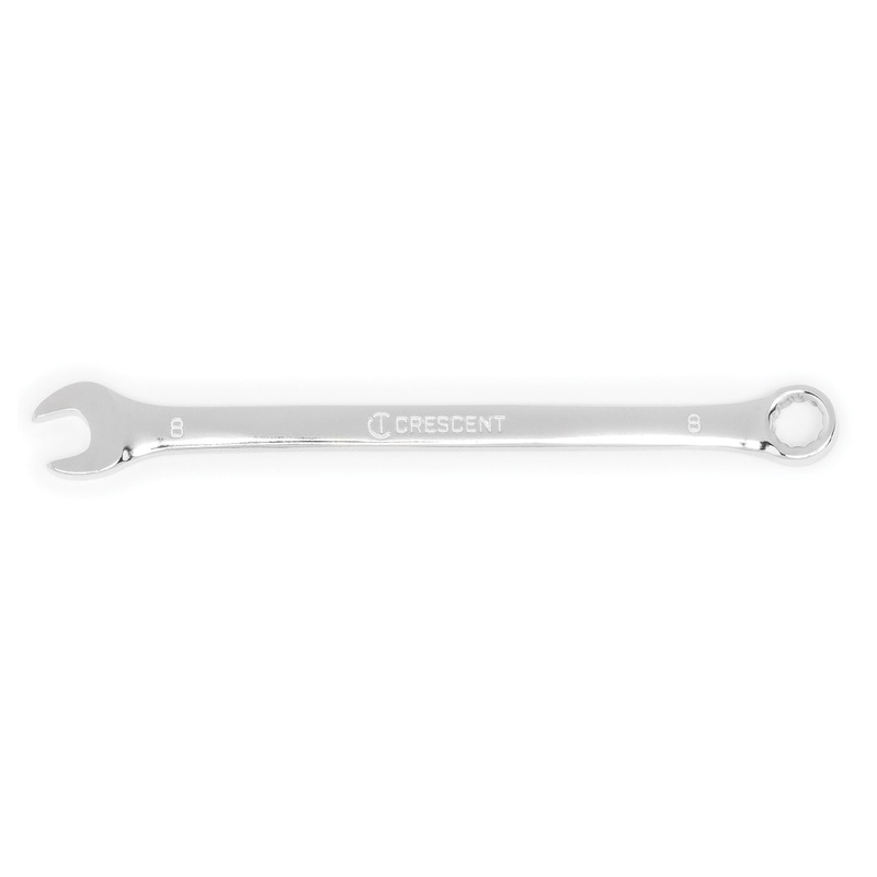 CRESCENT CCW19-05 Combination Wrench, 8 mm Wrench Opening, 12-Point, 5.51 in OAL, Alloy Steel Wrench