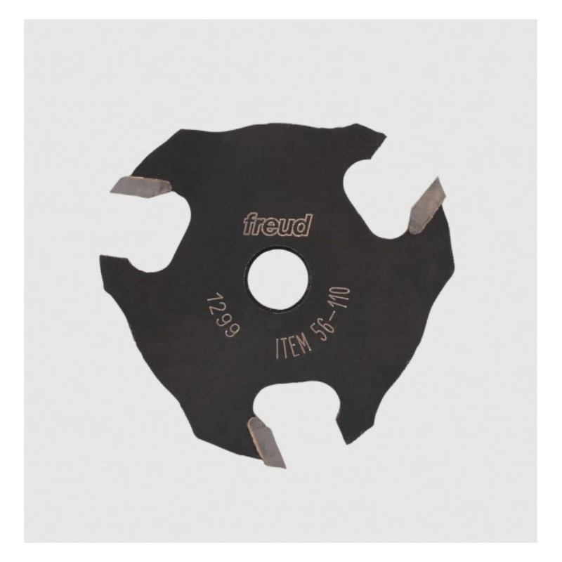 freud 56-110 Slotting Cutter, 3-Wing, 2 in Dia Cutting, 9/16 in L Cut, 5/16 in Dia Shank, Carbide