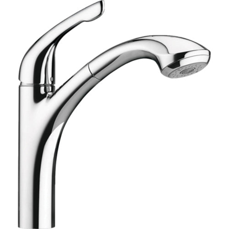 hansgrohe Allegro E 04076000 Kitchen Faucet, Deck, Single Handle, Chrome