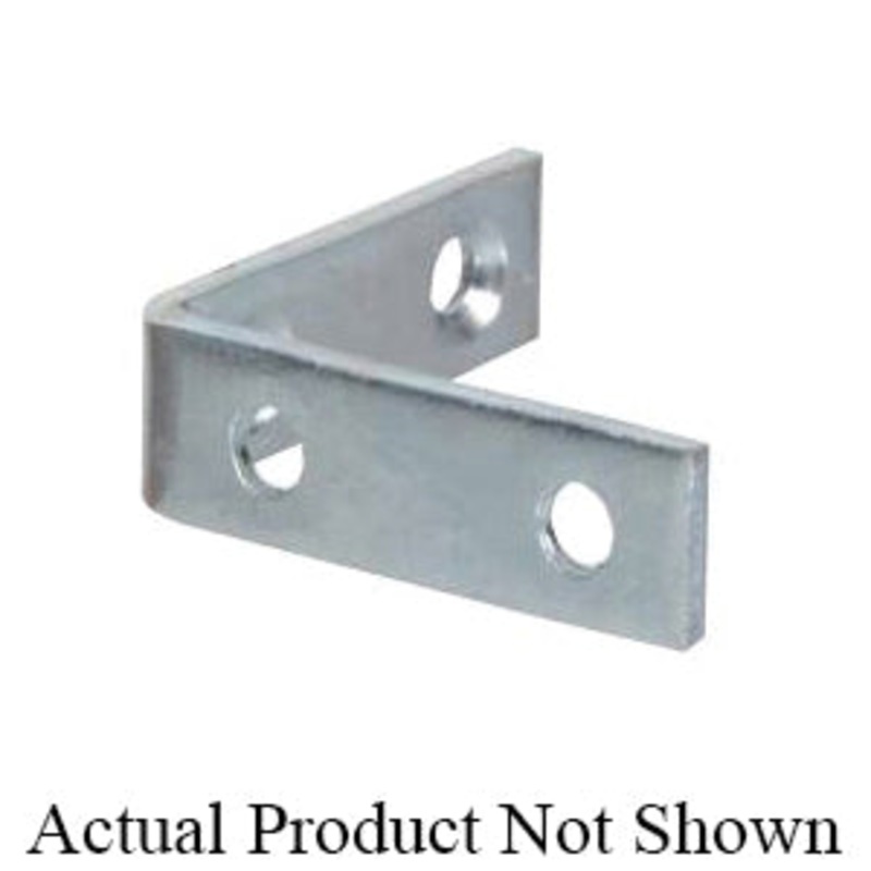 HARDWARE ESSENTIALS 851119 Corner Brace, 3 in L, 3/4 in W, Steel, Zinc-Plated