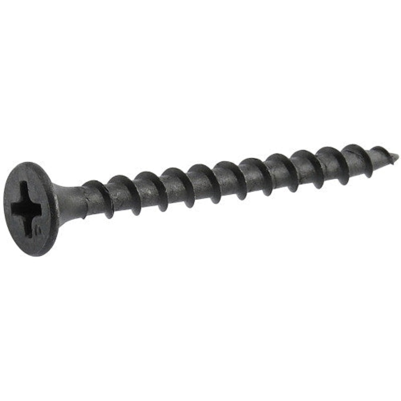 HILLMAN 47661 Drywall Screw, #6-32 Thread, USS Coarse Thread, Phillips Drive, #2 Drive, Flat Head, 1-1/8 in L, Steel