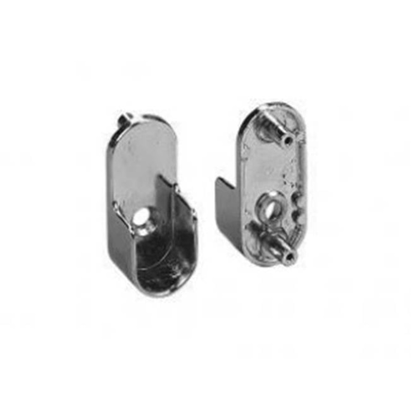 KV 881 CHR Closet Rod Flange, Chrome, Cabinet/Wall Mounting