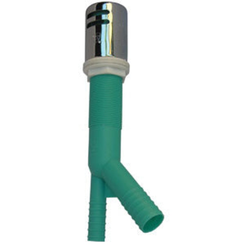 LASCO 05-2107 Air Gap with Chrome Trim Cap, Plastic, Chrome-Plated, For Use With: Dishwashers