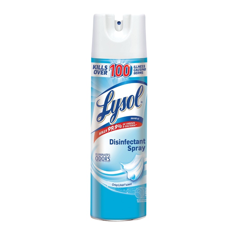 Lysol 1920074186 Disinfectant Spray, 12.5 oz, Aerosol Can, Liquid, Crisp Linen