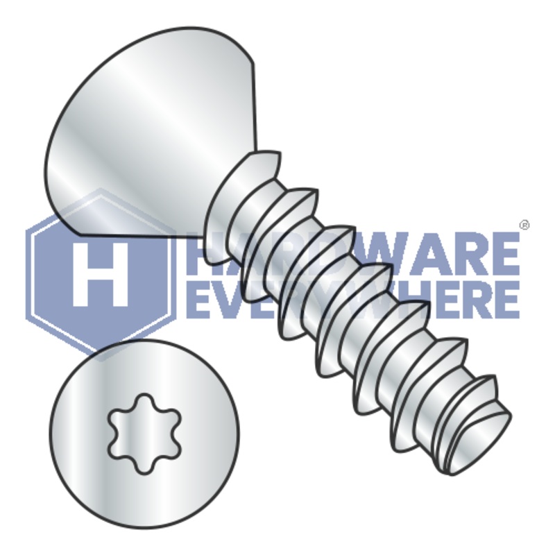 M3.5 X 6 Thread Forming Screws / Torx / Flat Head  / Steel / Zinc / Plastite (Blunt Tip) Alternate 48-2