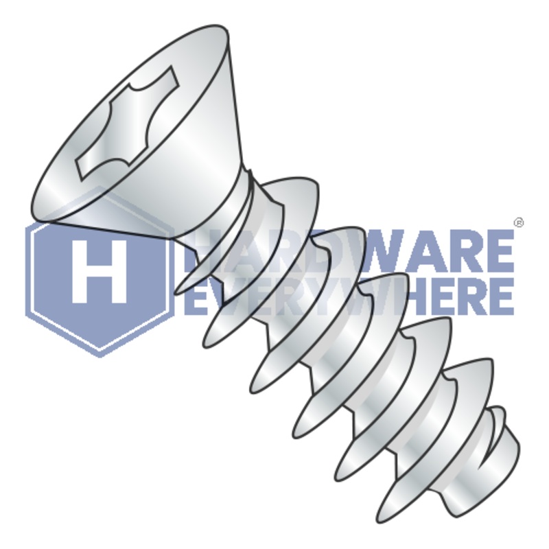 M3 x 12 METRIC THREAD FORMING SCREWS / Phillips / Flat Head / Steel / Zinc