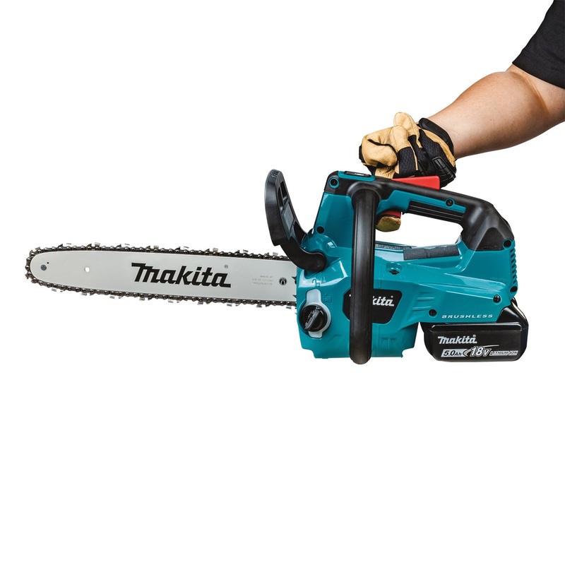 Makita XCU09PT Brushless Top Handle Chainsaw Kit, Tool/Kit: Kit, 16 in L Bar, 36 V, Lithium-Ion Battery, 5 Ah