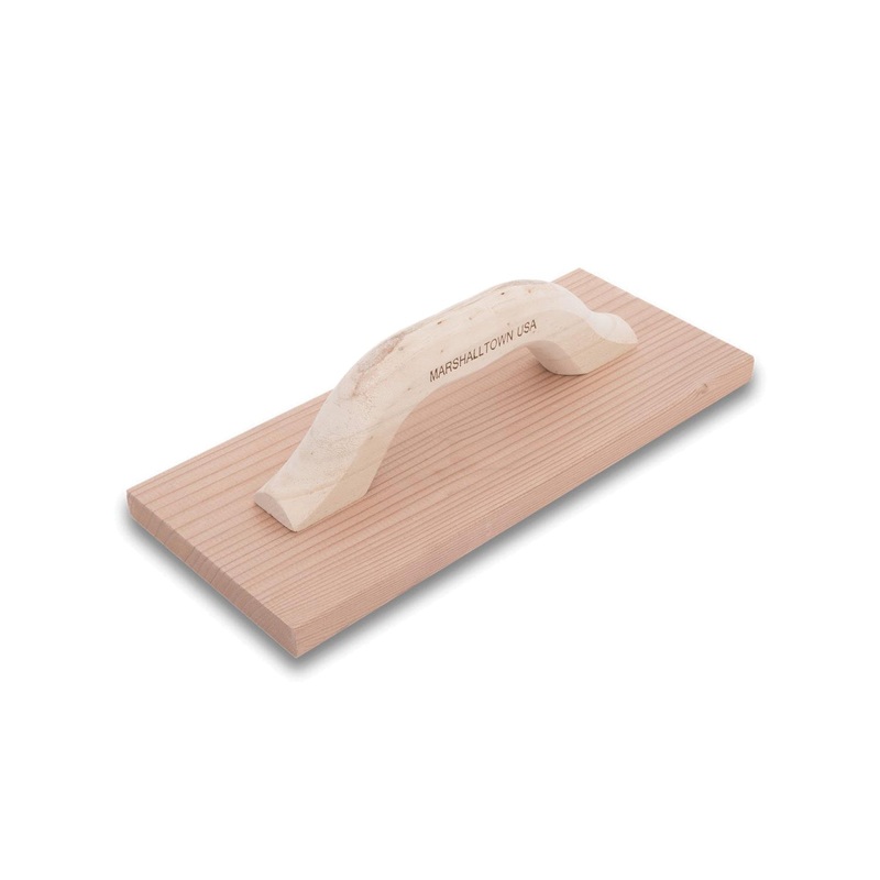 MARSHALLTOWN 44 Hand Float, 5 in W, 12 in L, Wood Blade, Wood Handle