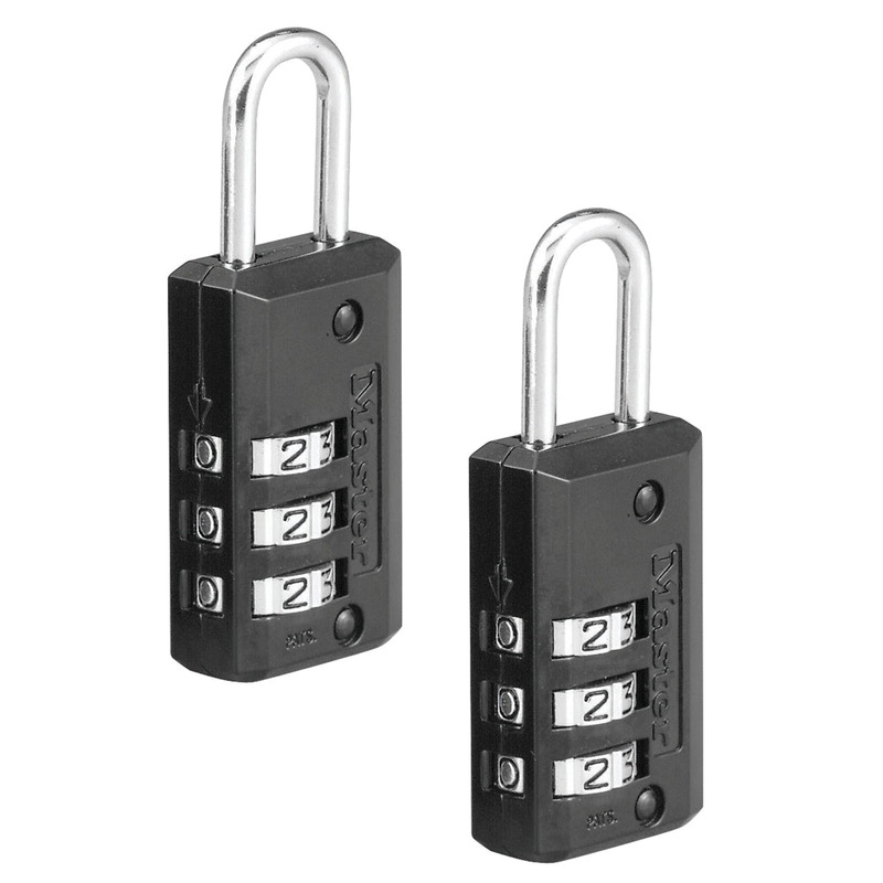 Master Lock 646T Combination Lock, Keyless Key, Metal/Steel