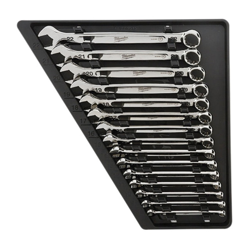 Milwaukee 48-22-9515 Wrench Set, System of Measurement: Metric, 15 -Piece