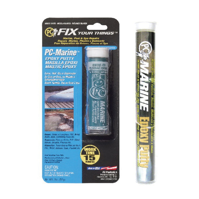 PC PC-Marine Series 025543 Putty Epoxy Stick, Solid, Green, Pungent, 1:1 Mixing Ratio, 60 min Curing, 2 oz