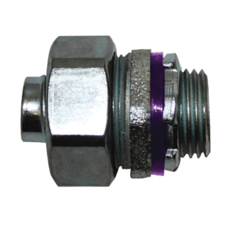 Sigma 45761 Liquidtight Connector, 3/4 in Trade, Iron, Zinc-Plated