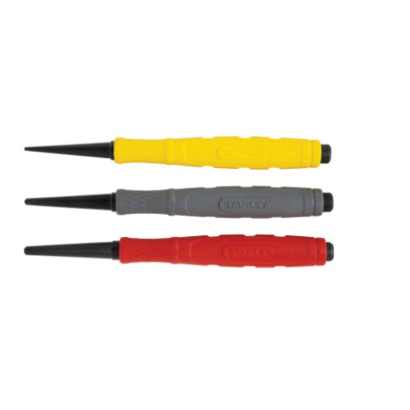 STANLEY 58-930 Nail Set, 1/32 to 3/32 in Point, 5 in OAL, Steel Point