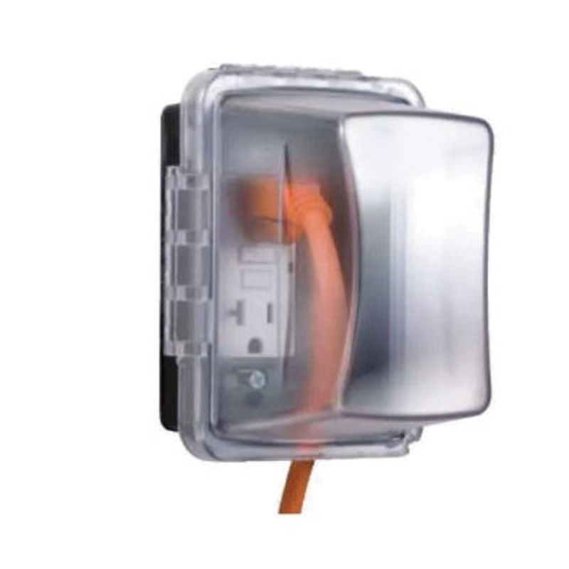 TayMac MM710C 16-in-1 Jumbo Weather-Proof In-Use Cover, 1 -Gang, 16 -Outlet, Polycarbonate Cover