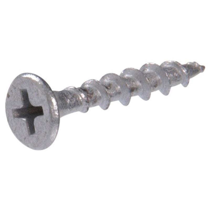 The Project Center 47688 Deck Screw, #6 Thread, Coarse Thread, Phillips Drive, #2 Drive, Bugle Head, 2 in OAL, Gray