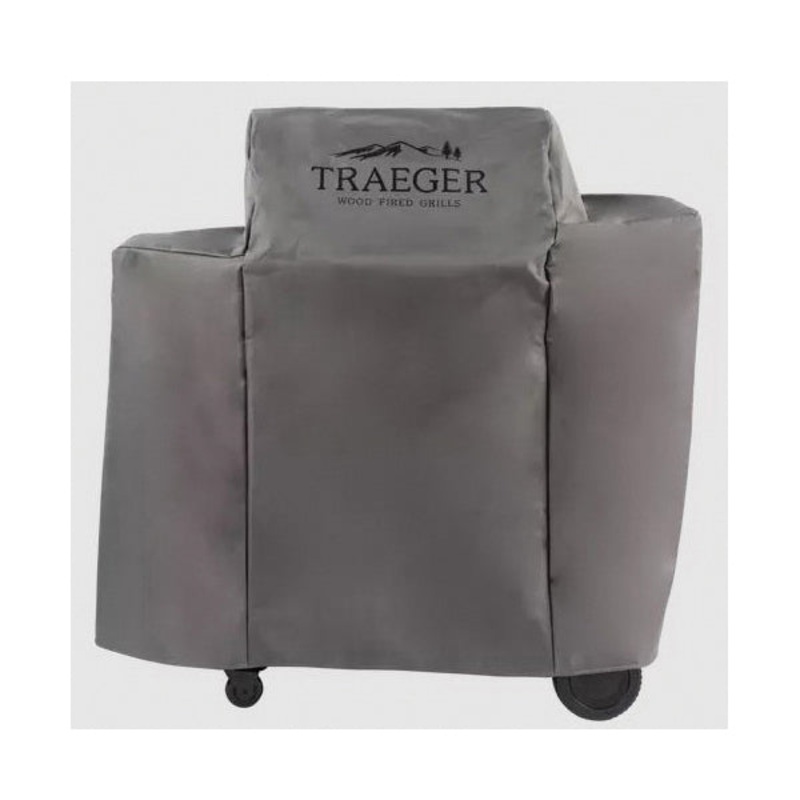 TRAEGER BAC505 Full Length Grill Cover, 46 in L, Hydrotuff, Gray, For Use With: Ironwood 650 Grills