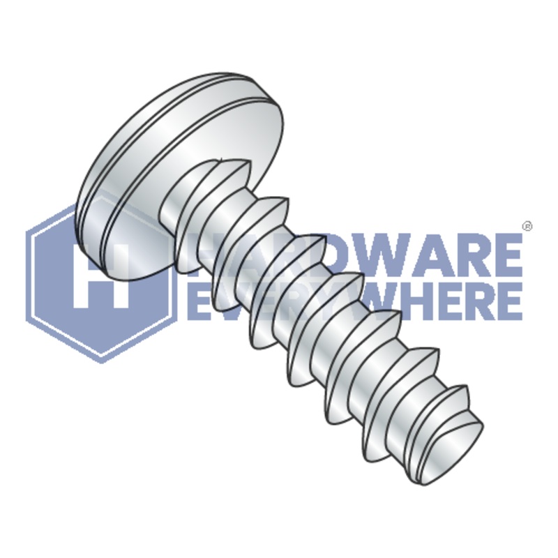 4-20 X 5/16 Thread Forming Screws / Phillips / Pan Head / Steel / Zinc / Plastite (Blunt Tip) Alternate 48-2