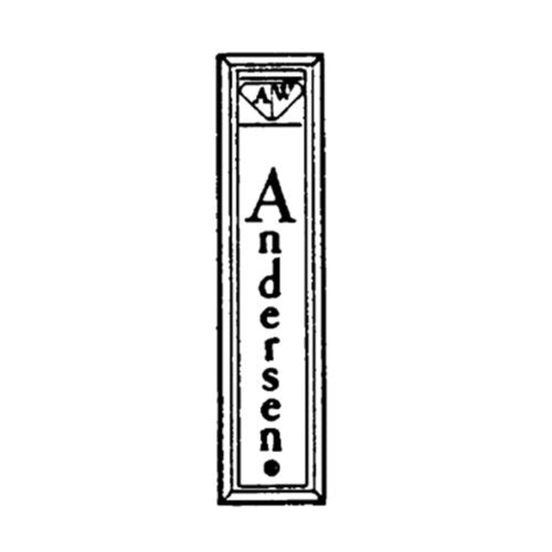Andersen Screen Logo Plate in White (1982 to Present)