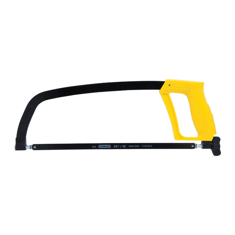 DeWALT STHT20138 Hacksaw, 12 in L Blade, 1/2 in W Blade, 24 TPI, Carbon Steel Blade, Full Grip Handle, 11 in OAL