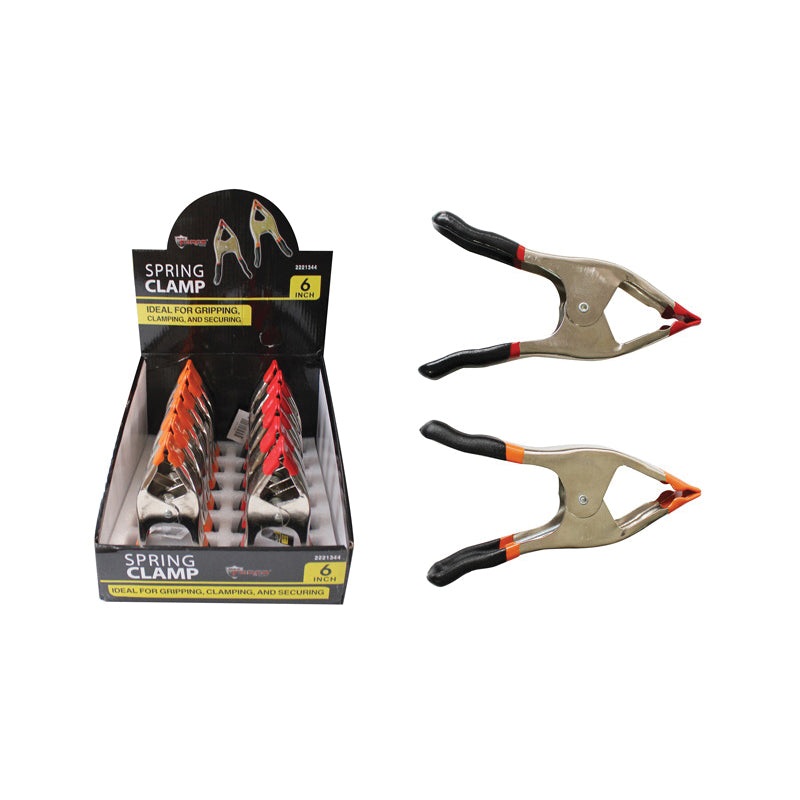 DIAMOND VISIONS 22-2221344 Spring Clamp, 6 in L, Metal Frame