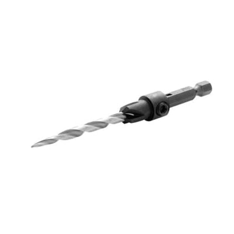 IRWIN 1882781 Countersink Drill Bit, #6 Screw, Quick-Change Shank, 3-5/8 in OAL