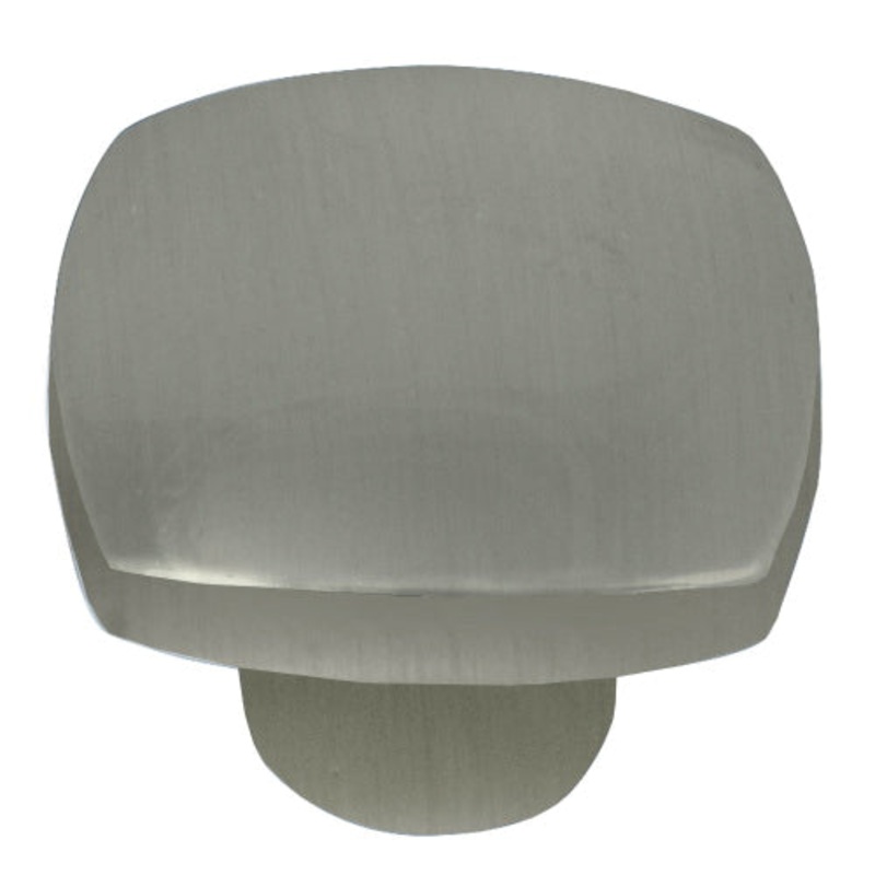 Laurey Aventura Series 74428 Knob, 24 mm L, Square, Satin Nickel