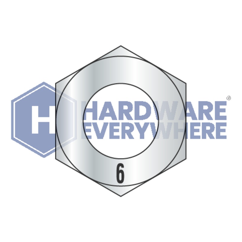 M3-0.5 METRIC HEX NUTS / Class 6 / Zinc