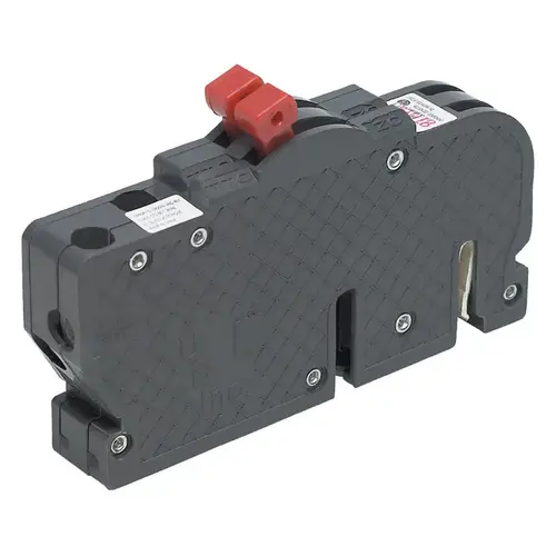 Connecticut Electric UBIZ2020 New UBIZ Thin 20 Amp/20 Amp 3/4 in. 1-Pole Zinsco Twin Replacement Circuit Breaker Black