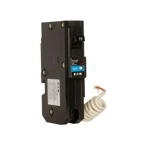 Eaton BRN115DF TYPE BR 1" AFCI/GFCI Breaker, 1P, 15A,120V, 10KAIC