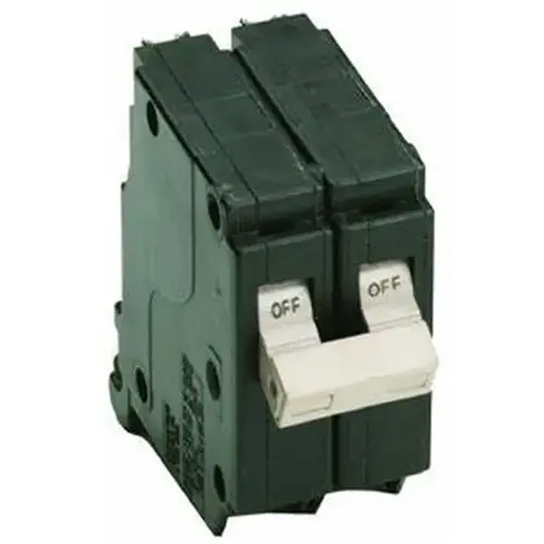 Eaton CHF220CS Circuit Breaker with Flag, Mini, Type CHF, 20 A, 2 -Pole, 120/240 V, Common, Fixed Trip