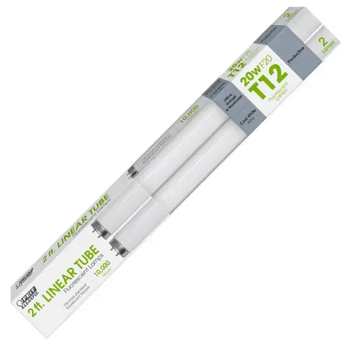 Feit Electric F20T12/CW/2 Fluorescent Bulb 20 watt 1.5" Dia. x 24" L Cool White Linear Pair