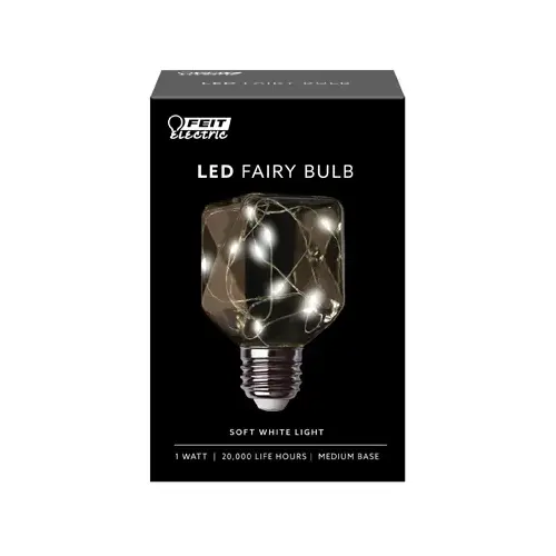 Feit Electric FY/SQ/SW/LED LED Bulb Fairy Square E26 (Medium) Soft White 0 W Clear