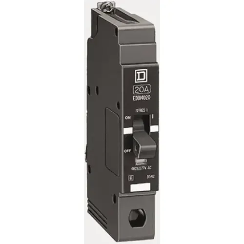 Square D EGB14040 40 Amp, 277 V, 1 Pole, Bolt On Miniature Circuit Breaker