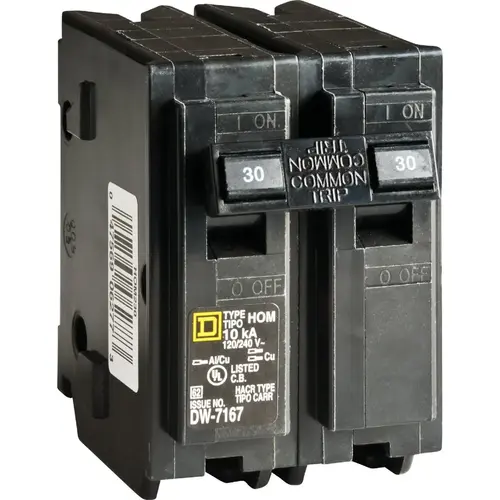 Square D HOM230C Homeline 30A Double-Pole Standard Trip Circuit Breaker