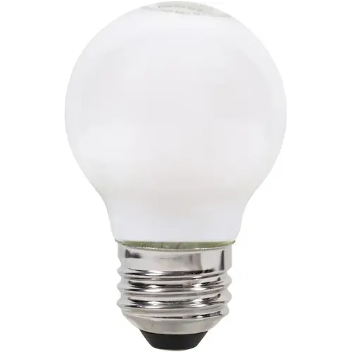 Sylvania 40799 Natural LED Bulb, Globe, G16.5 Lamp, 40 W Equivalent, E26 Lamp Base, Dimmable, Frosted, Soft White Light - pack of 2