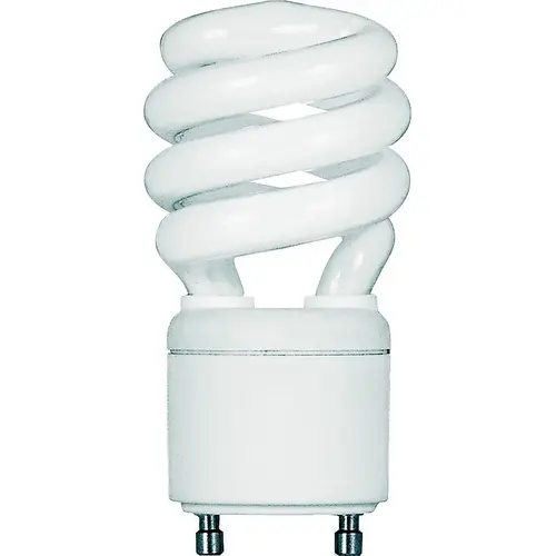 Feit Electric BPESL13T/GU24 Compact Fluorescent Lamp, 13 W, Spiral Lamp, GU24 Twist and Lock Lamp Base, 900 Lumens White