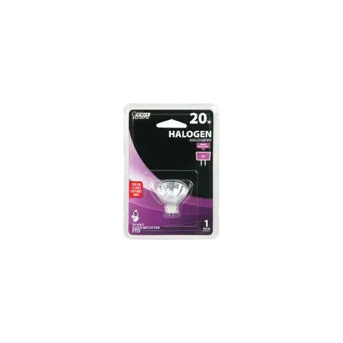 Feit Electric BPFTD-XCP6 Halogen Bulb, 20 W, G4 Lamp Base, MR11 Lamp, 3000 K Color Temp, 3000 hr Average Life - pack of 6