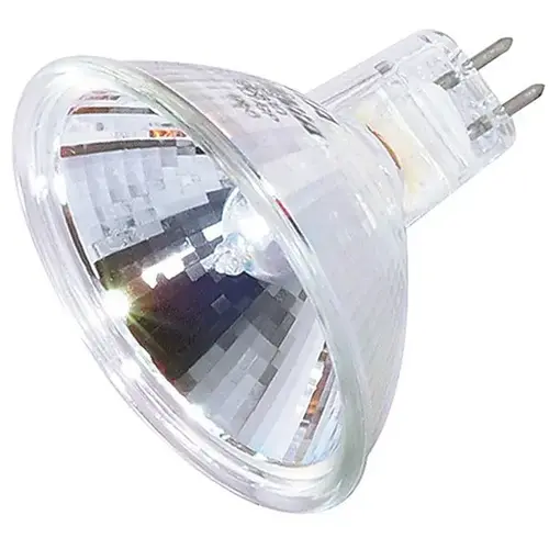 Satco S3169 Halogen Flood Light Bulb with Lens 50-Watt MR16 GX5.3 Clear