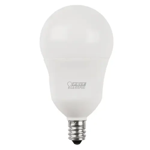 Feit Electric BPA1560C950CA2 LED Bulb, General Purpose, A15 Lamp, 60 W Equivalent, E12 Lamp Base, Dimmable Pair White