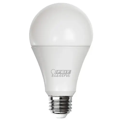 Feit Electric OM150DM/830/LED LED Bulb, General Purpose, A21 Lamp, 150 W Equivalent, E26 Lamp Base, Dimmable, White Frosted