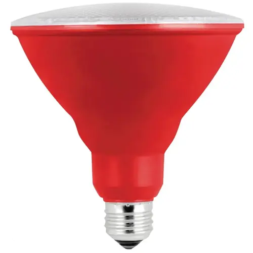 Feit Electric PAR38R10KLED/BX LED Bulb, Flood/Spotlight, PAR38 Lamp, E26 Lamp Base, Red Light Clear