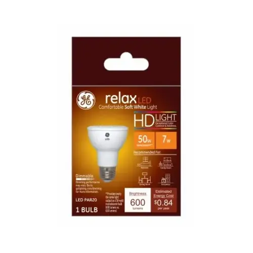 GE Lighting 45441 LED Light Bulb, Pr20, Diffused Soft White, 600 Lumens, 7-Watts