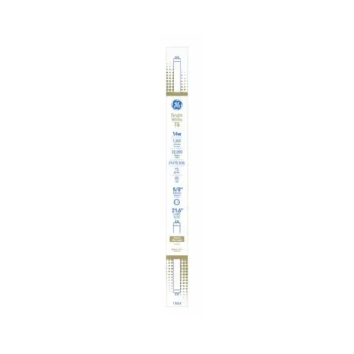 GE Lighting 93131493 Linear Fluorescent Light Bulb, 14 Watt, T5, 1350 Lumen, 21.6 In.