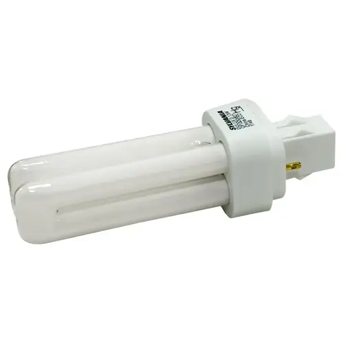 Sylvania 20480 Compact Fluorescent Bulb, 13 W, T4 Lamp, GX23 Lamp Base, 671 Lumens, 2700 K Color Temp, Soft White Light