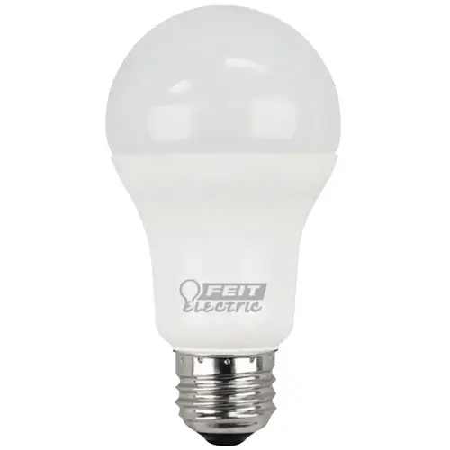 Feit Electric A1600/827/10KLED/ 2 LED Lamp, General Purpose, A19 Lamp, 100 W Equivalent, E26 Lamp Base, White - pack of 2